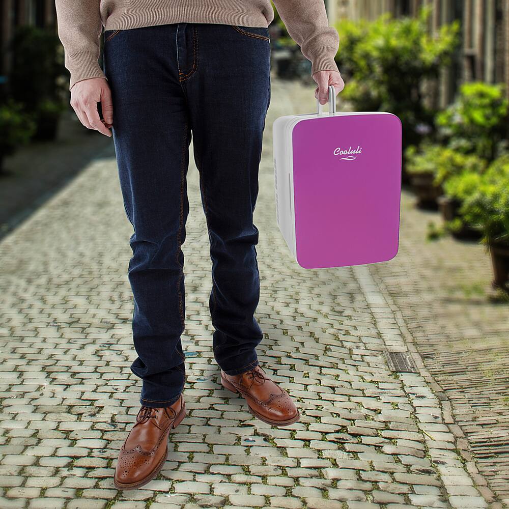 Alt View 14. Cooluli - Infinity 0.4 Cu. Ft. Mini Fridge - Pink.