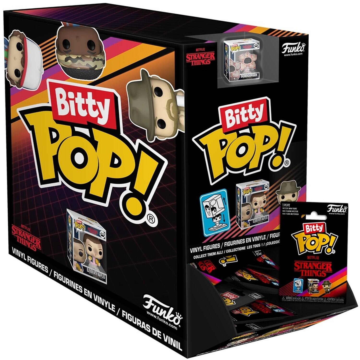Bitty Pop! Stranger Things  
Vinyl Figures / Figurines en Vinyle / Figuras de Vinilo  
Collect Them All! / Collectionez Les Tous! / ¡Colecciona Todos!  
Netflix  
Funko