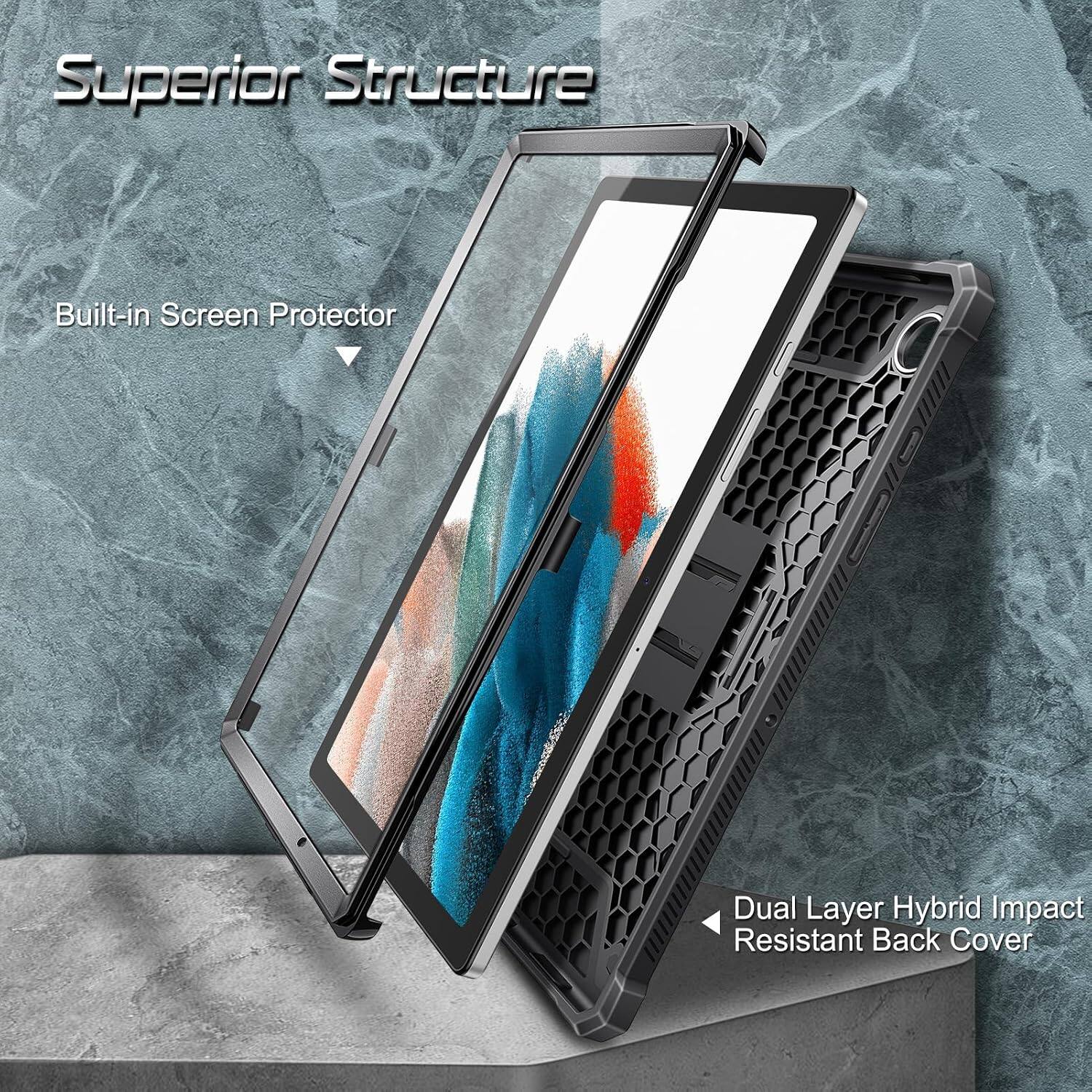 Superior Structure  
Built-in Screen Protector  
Dual Layer Hybrid Impact Resistant Back Cover