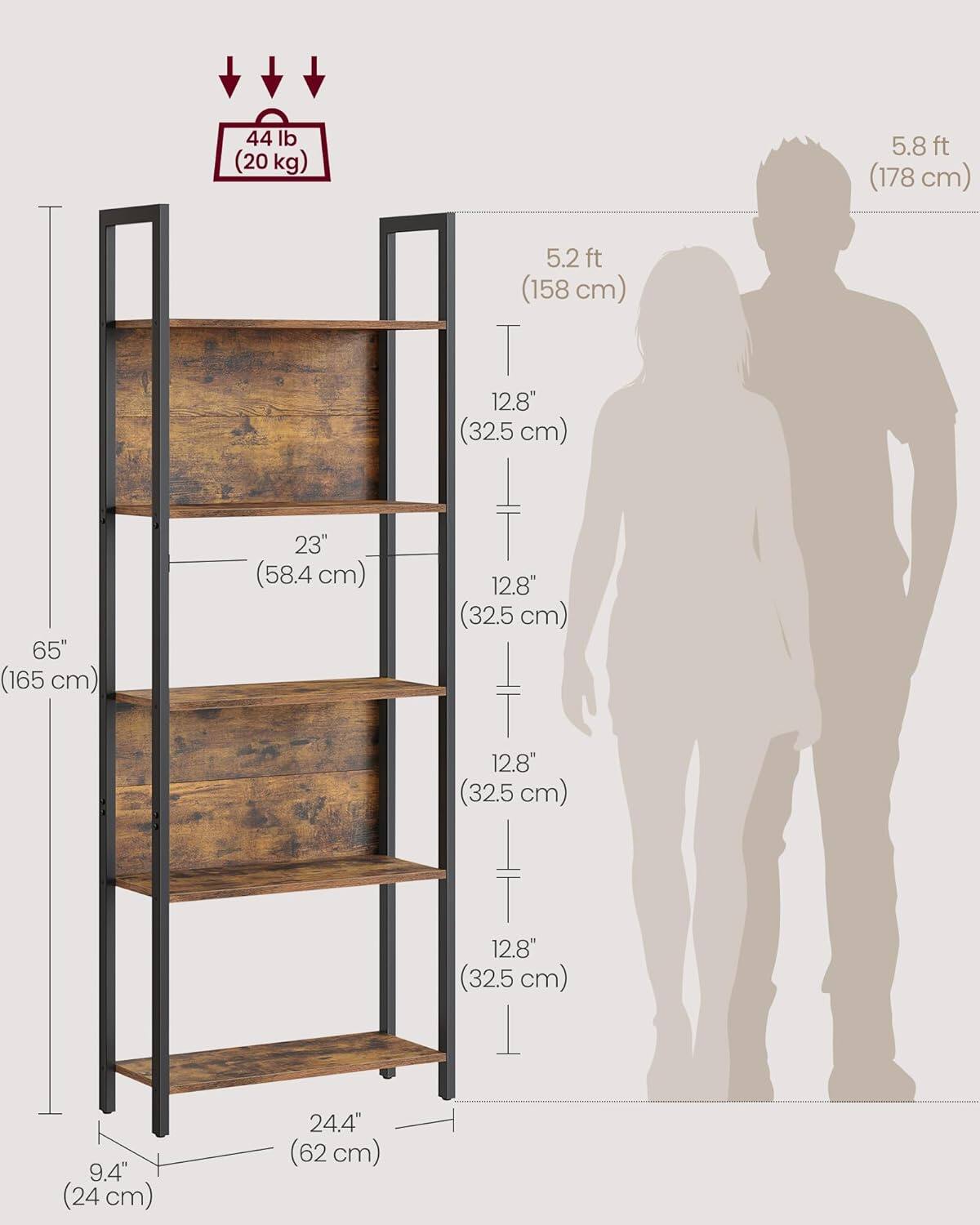 44 lb (20 kg)  
5.8 ft (178 cm)  
5.2 ft (158 cm)  
12.8" (32.5 cm)  
65" (165 cm)  
23" (58.4 cm)  
12.8" (32.5 cm)  
12.8" (32.5 cm)  
12.8" (32.5 cm)  
9.4" (24 cm)  
24.4" (62 cm)