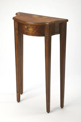 Butler Specialty - Chester 20 in. W Demilune Wood Traditional Console Table - Medium Brown