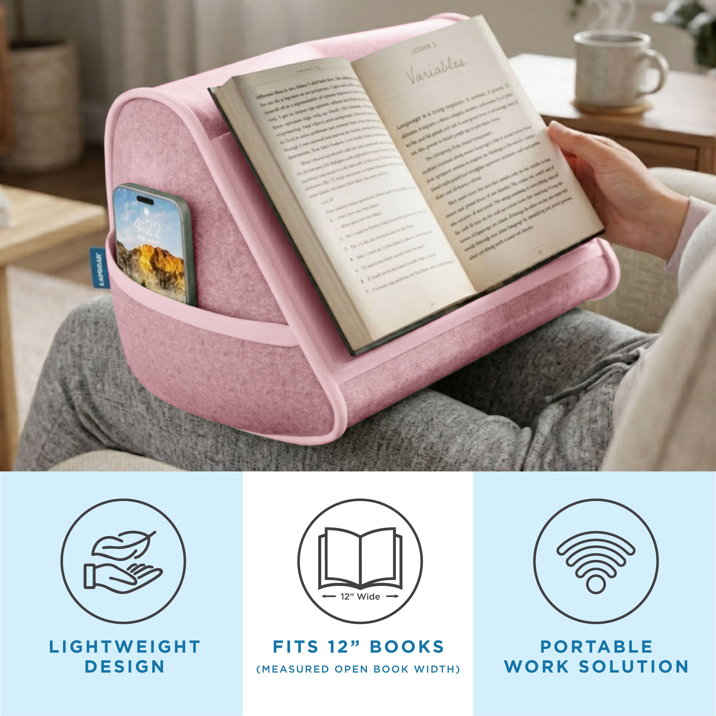 LAPORAR 4:22

LIGHTWEIGHT DESIGN

FITS 12" WIDE BOOKS (MEASURED OPEN BOOK WIDTH)

PORTABLE WORK SOLUTION