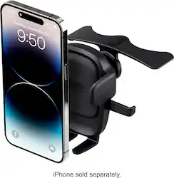 iOttie - Easy One Touch 6 Universal CD Slot Mount for Mobile Phones - Black - Front_Zoom