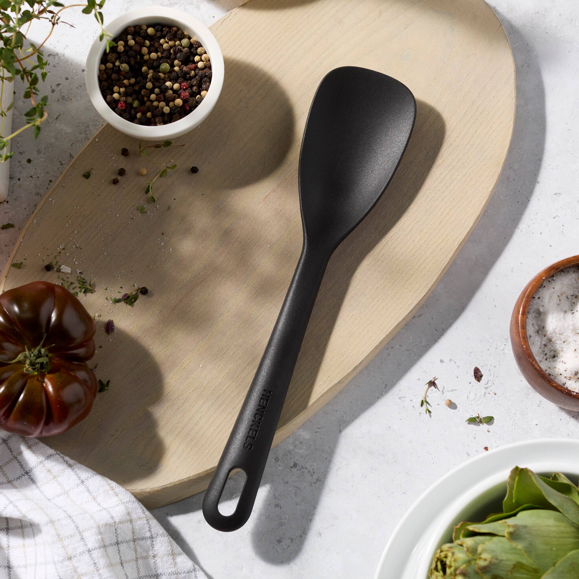 Alt View 1. Henckels - Henckels Silicone Onyx Cooking Utensil, Serving Spoon - Black.