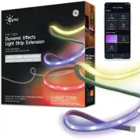 GE - Cync 8 Foot Indoor Smart LED Light Strip Extension (Power Supply Sold Separately) - EXTENSION ONLY - Full Color - Front_Zoom