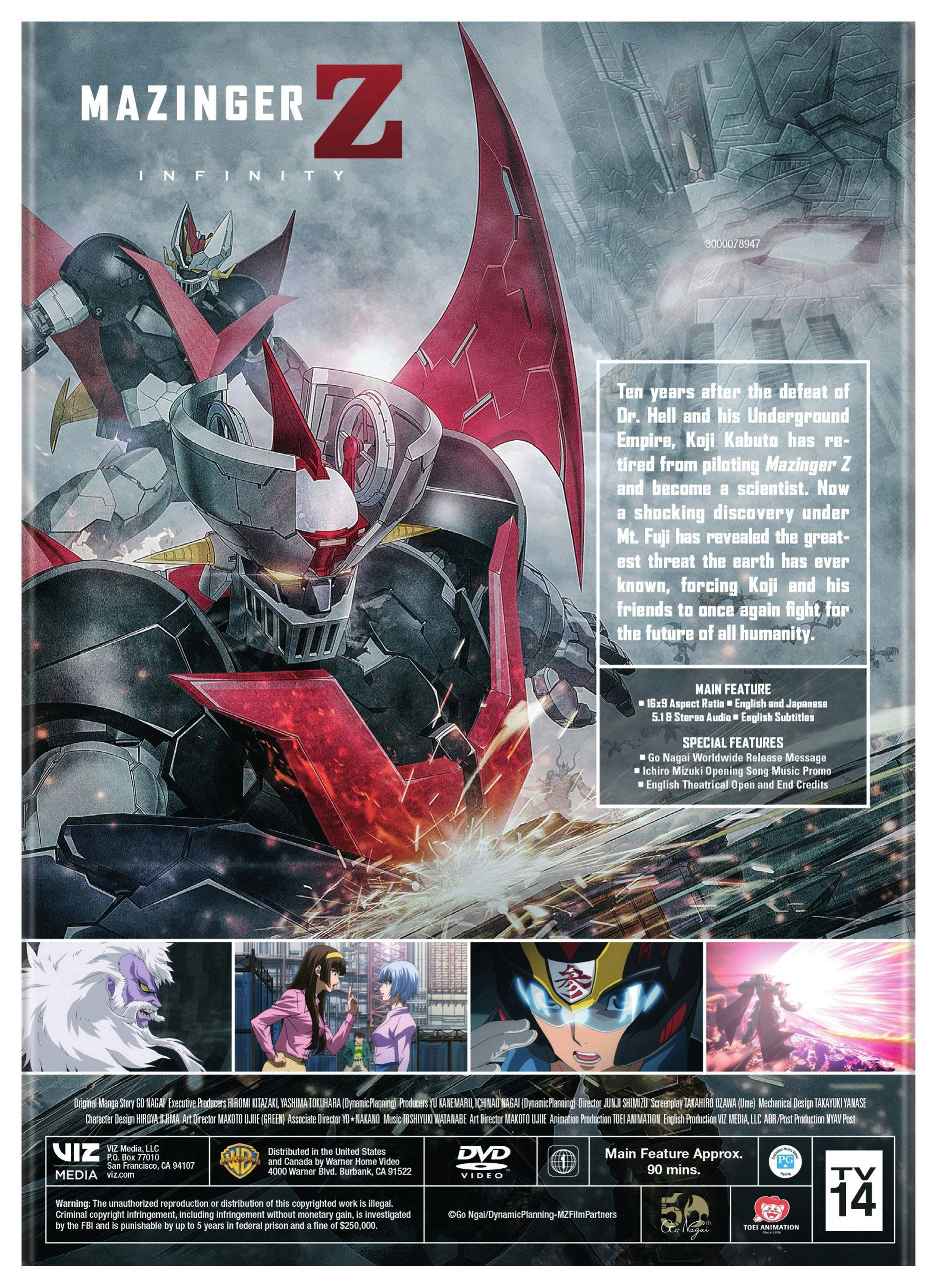 Back. Mazinger Z: Infinity [DVD].