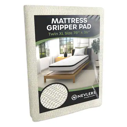 MATTRESS GRIPPER PAD XL Size 78" X 36" Twin NEVLERS. Living life, loving home.