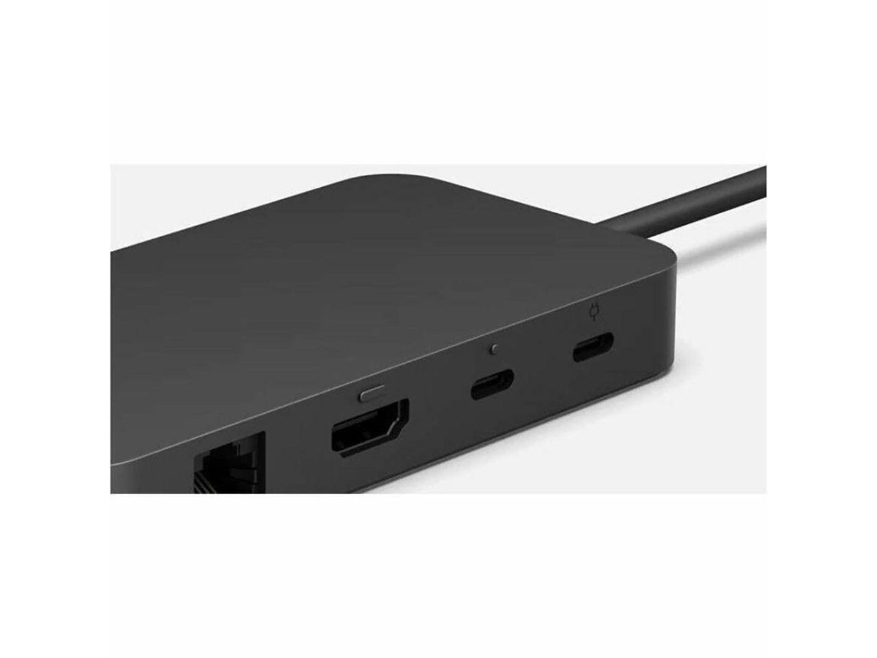 Alt View 3. Microsoft - Microsoft Surface USB4 Dock for Business, Black.