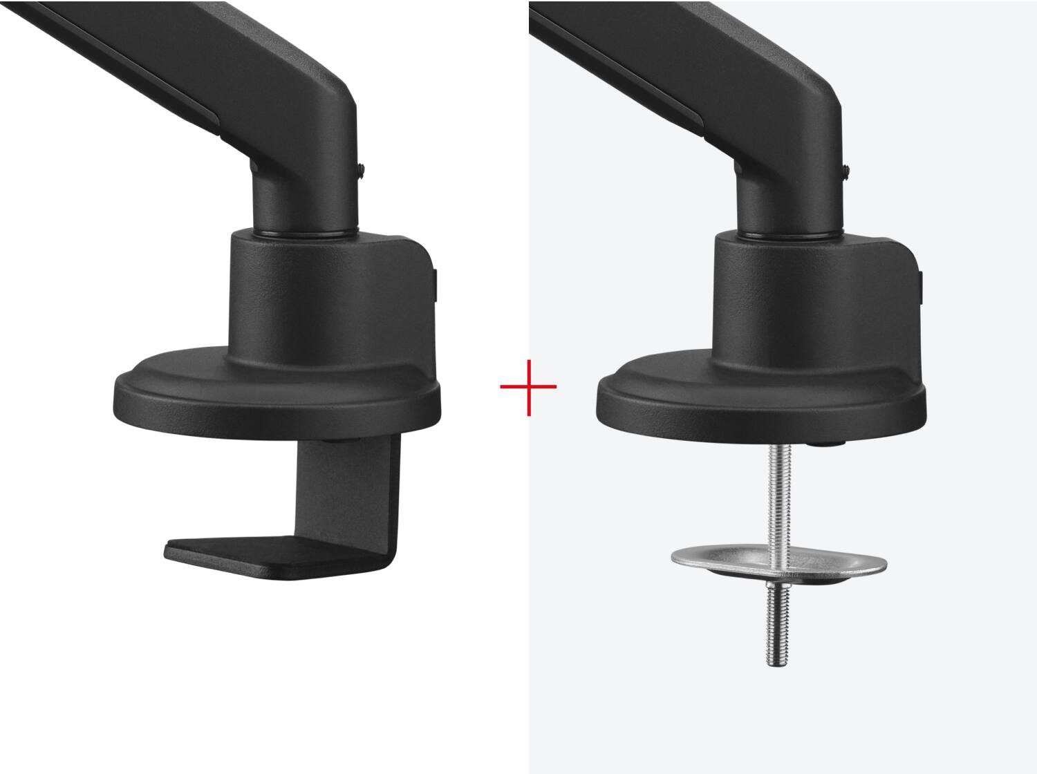 Alt View 1. One for All - MONITOR ARM, SOLID, DUAL, BLACK, US - Black.