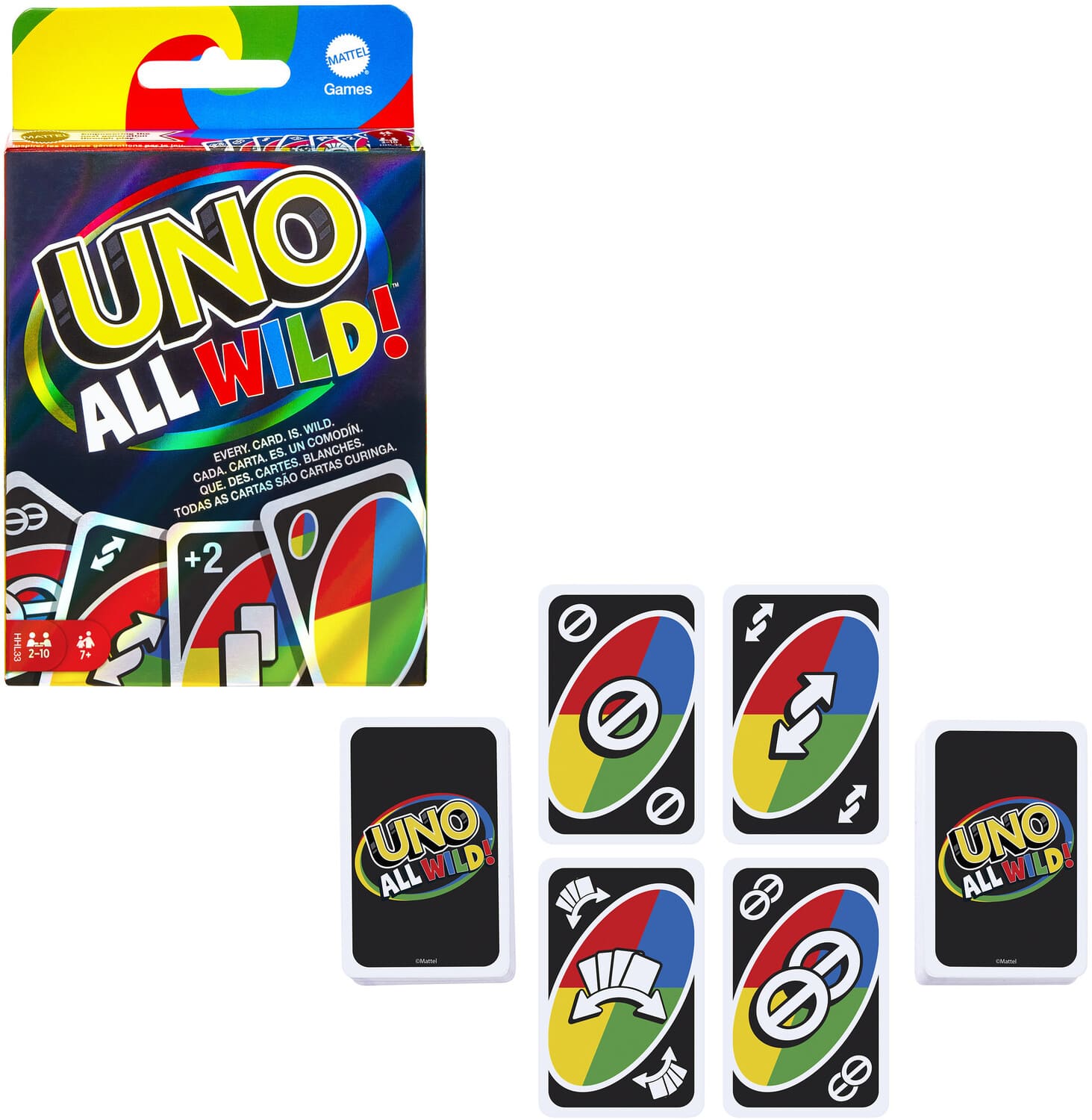 Mattel Games UNO All Wild Card Game GAMES (MISC) Multicolor