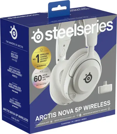 SteelSeries Arctis Nova 5P Wireless Gaming Headset for PS5, PS4 SteelSeries Arctis Nova 5P Wireless Gaming Headset for PS5, PS4