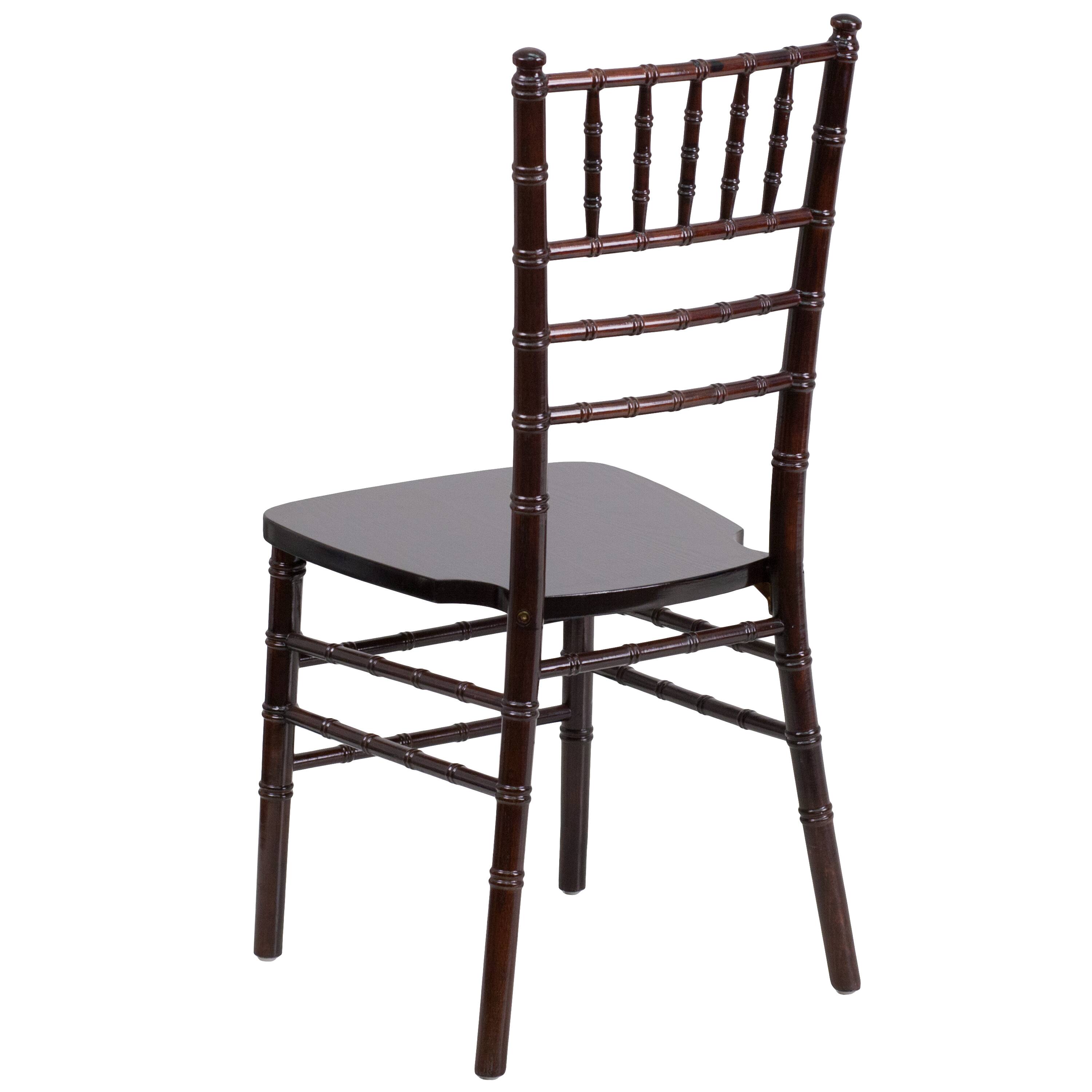 Alt View 5. Emma + Oliver - Wedding & Event Wood Chiavari Dining Chair - Walnut.