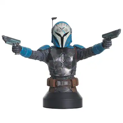 Front. Star Wars - Star Wars: The Mandalorian 6.5 Inch Bo-Katan Season 2 Resin Bust - Blue.