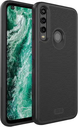 TUDIA - MergeGrip for Orbic Myra 5G UW Phone Case Dual Layer Cover - Matte Black
