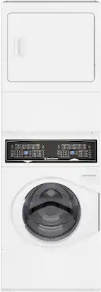 Speed Queen - SF7-Stacked Washer with Gas Dryer - White