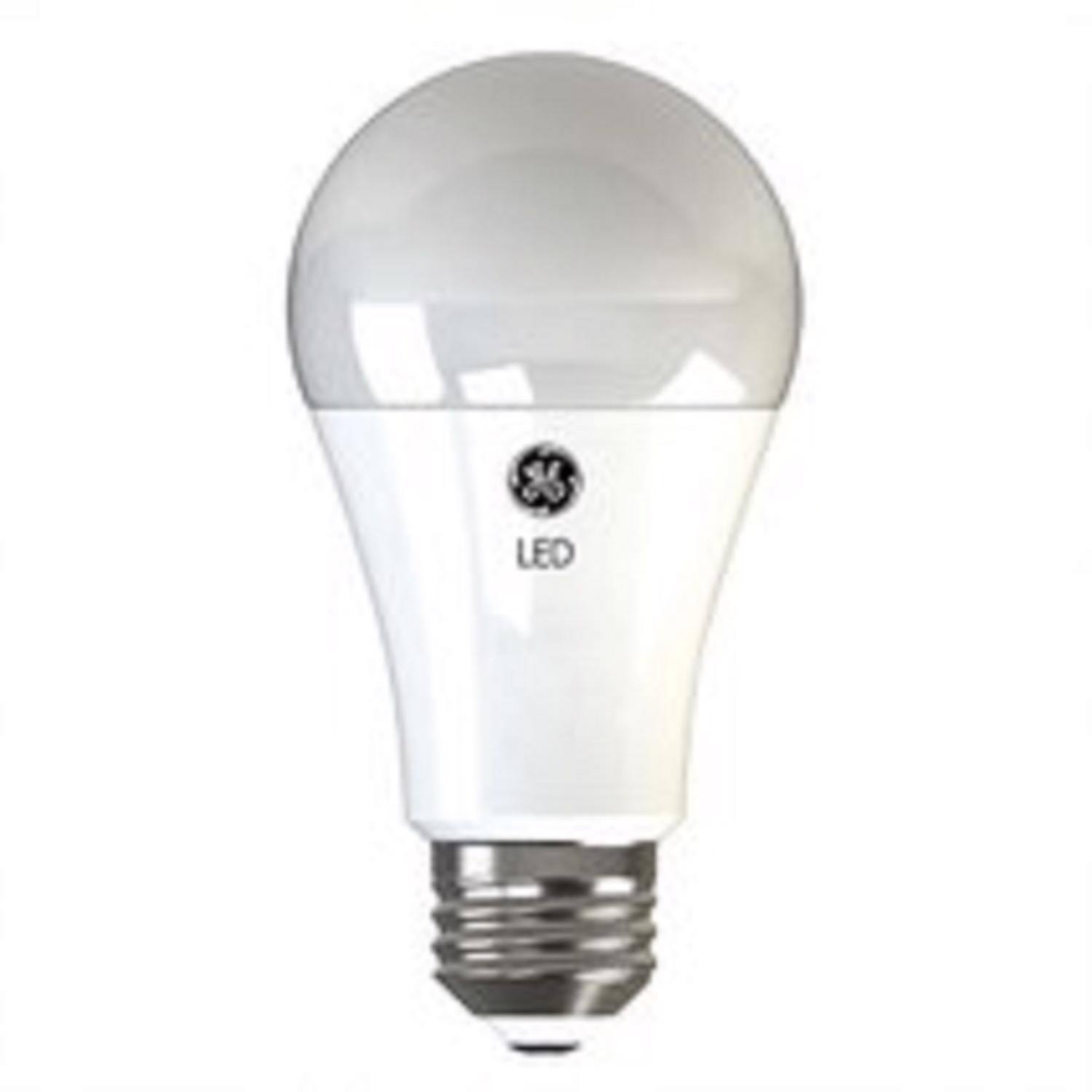 Angle. GE - GE A19 E26 (Medium) LED Garage Door Bulb Soft White 100 Watt Equivalence 1 pk.