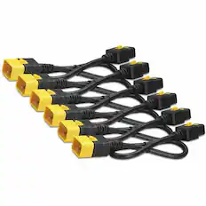 Front. APC - Power Cord Kit (6 EA), Locking, C19 TO C20, 1.8M, Red - Red - 2 ft Cord Length - IEC 60320 C20 / IEC 60320 C19 - 6 - Red.