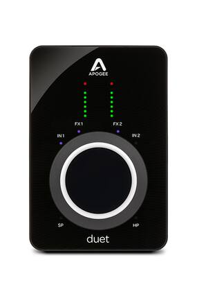Front. Apogee - Duet 3 - Black.