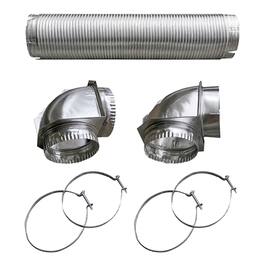 Builder's Best - Semi-Rigid Dryer Vent Kit with Close Elbow