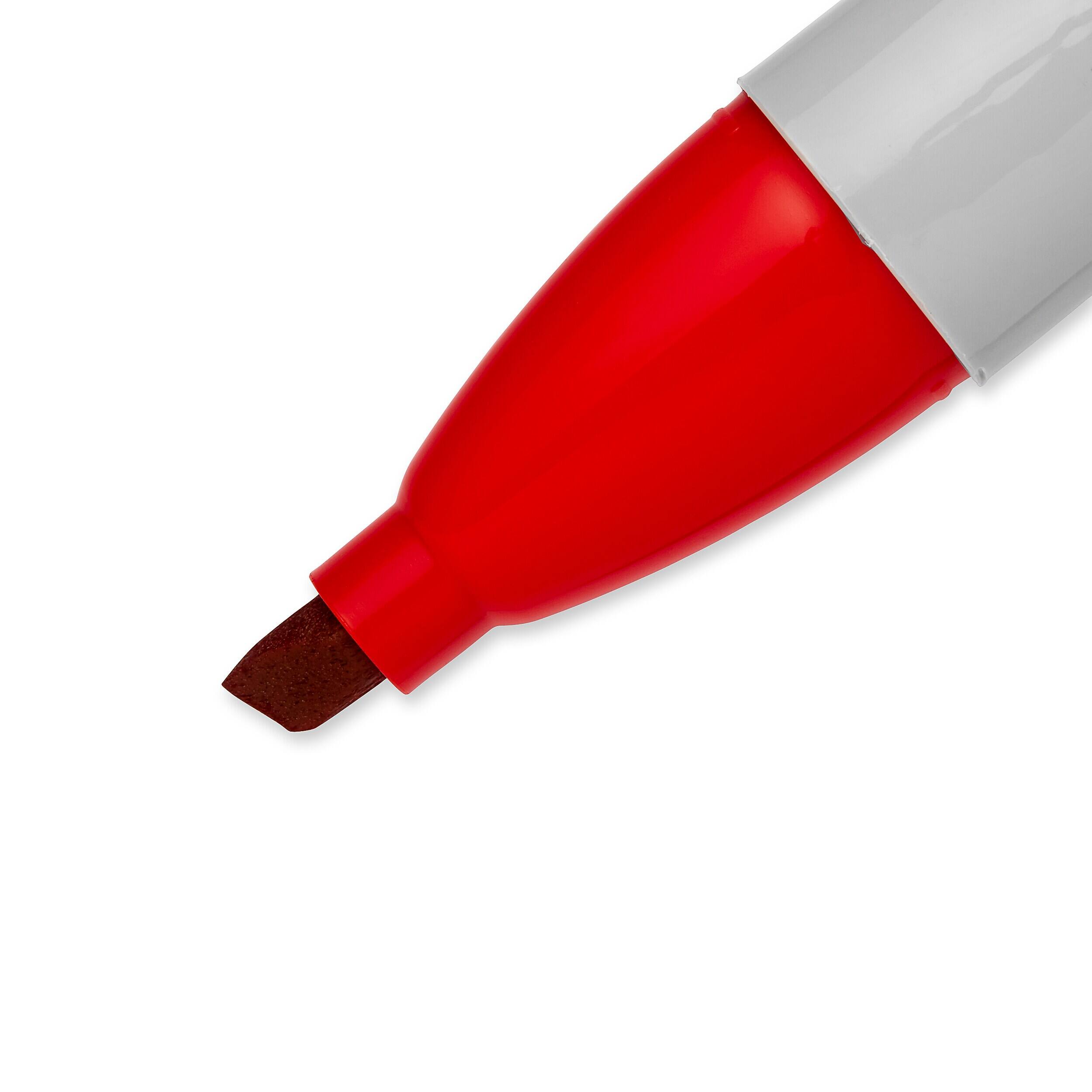 Alt View 1. Sharpie - Sharpie Permanent Markers, Chisel Tip, Red, 12/Pack (38202) - Red.