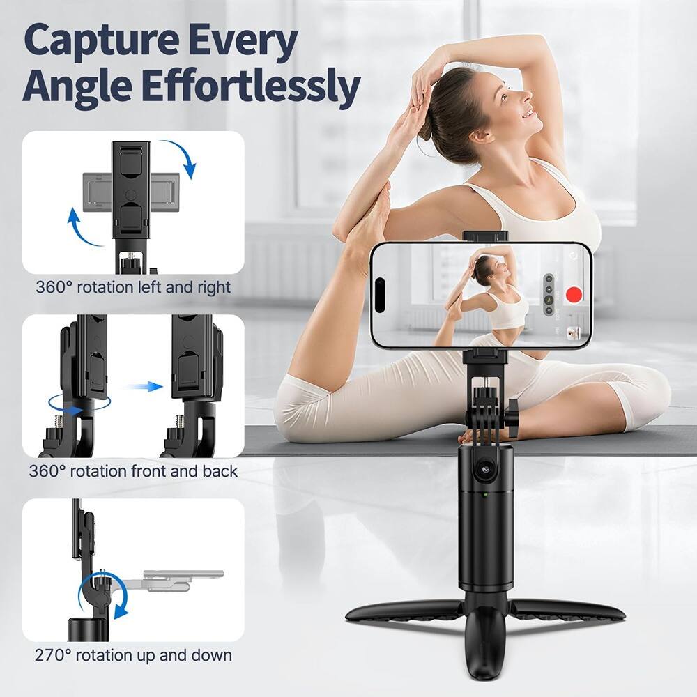 Capture Every Angle Effortlessly

- 360° rotation left and right
- 360° rotation front and back
- 270° rotation up and down