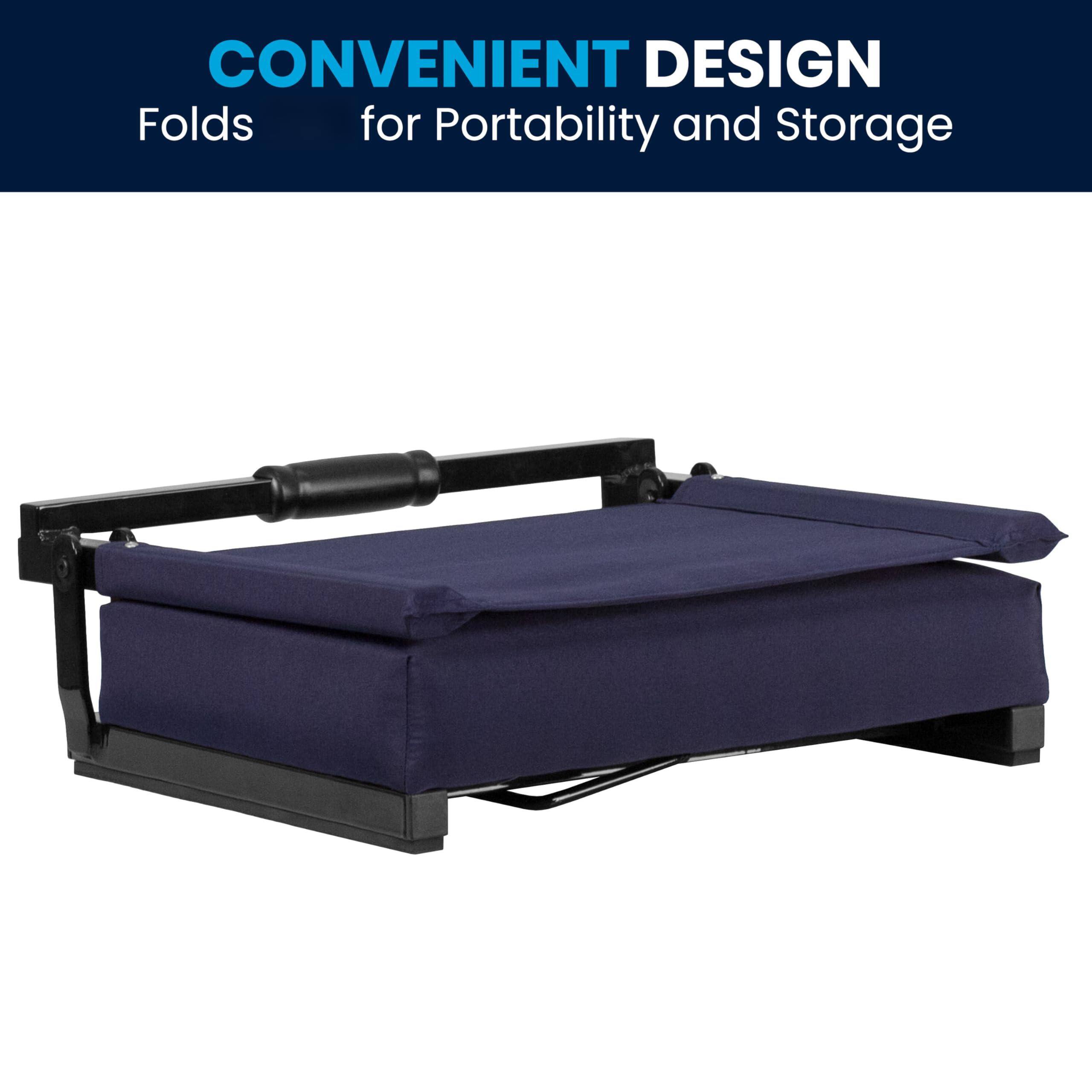 CONVENIENT DESIGN  
Folds for Portability and Storage