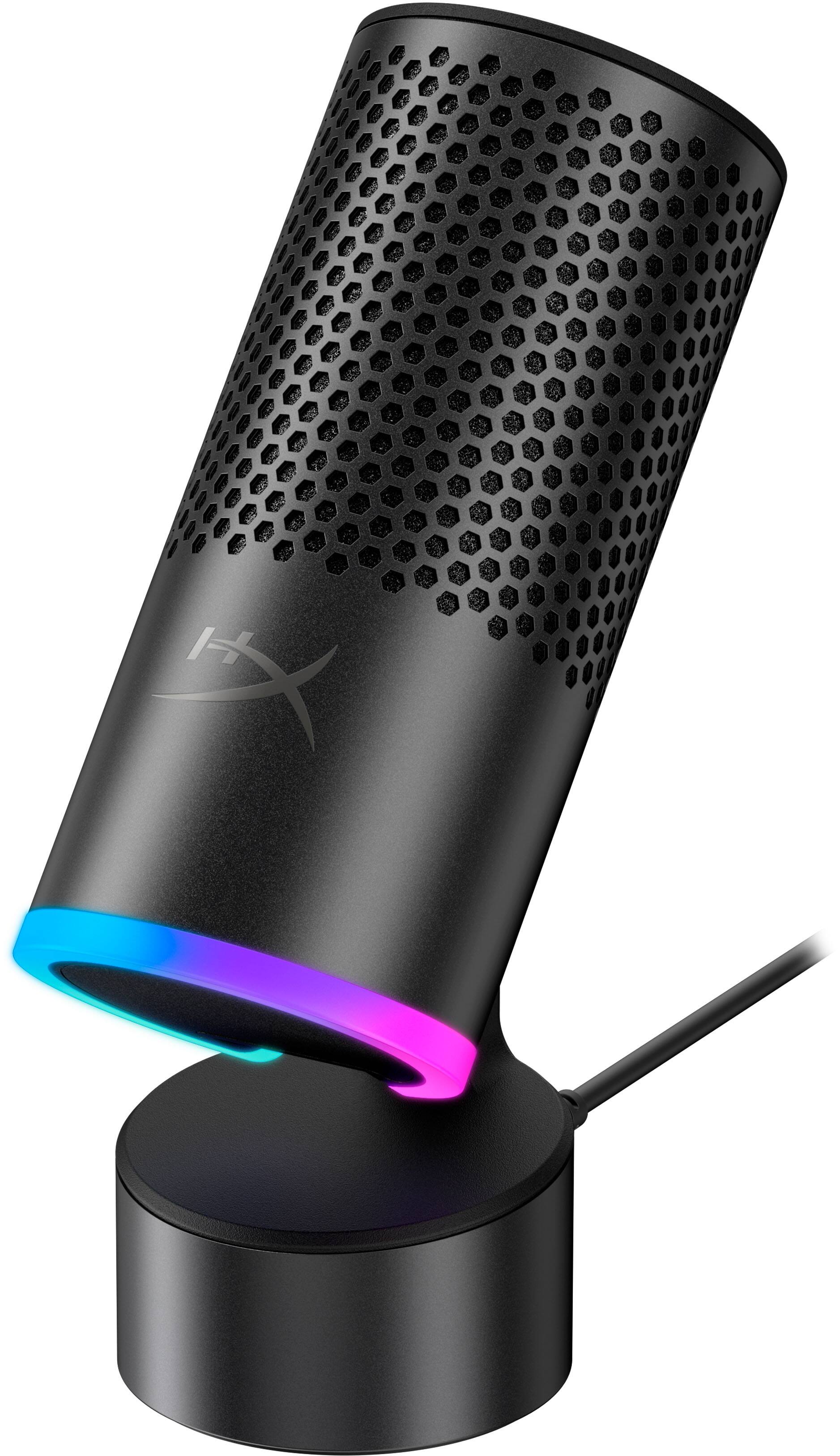 Alt View 1. HyperX - Solocast 2 Pro Wired Cardioid USB-C Dual Condenser Gaming Microphone - Black.