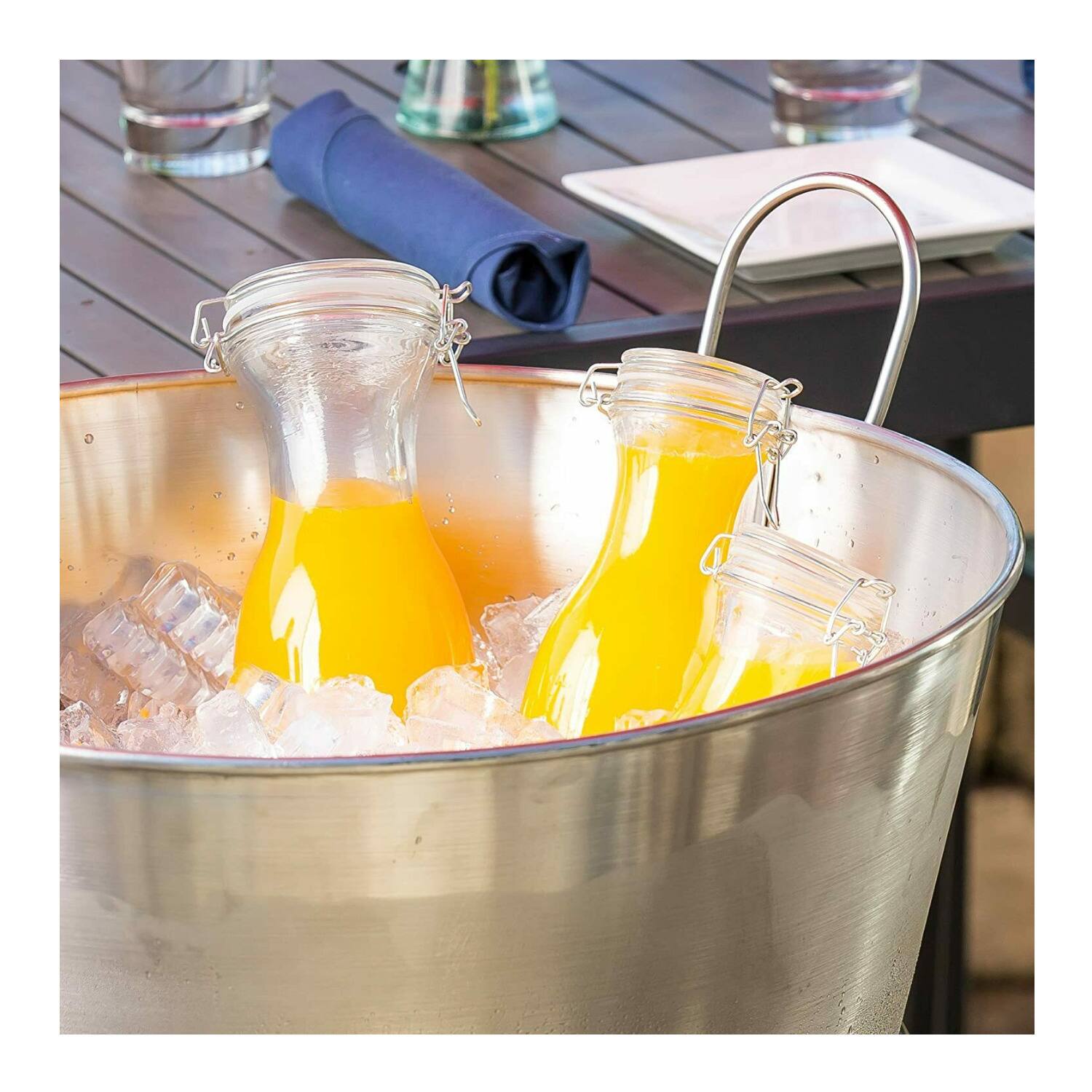 Angle. ChefWave - ChefWave Milkmade Non-Dairy Milk Maker with 6 Pack Resealable Glass Carafes - White.