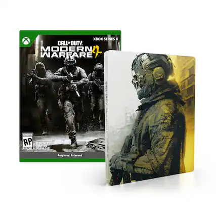 XBOX SERIES X CALL OF DUTY MODERN WARFARE N FR RP REDUCES CONTENT ESRB DOWNLOAD Requires: Internet GALL-DUTY NUMUL 002MERA NHI-67 - M (Mature 17+)