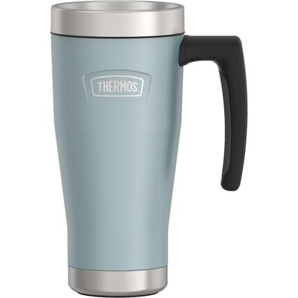 Front. Thermos - Thermos 16 oz. Icon Stainless Steel Travel Mug - Glacier - Glacier.