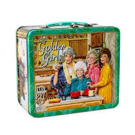 The Golden Girls Cast Retro Metal Tin Lunch Box Tote | Toynk Exclusive - Blue
