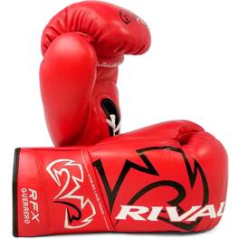 RIVAL - Boxing RFX-Guerrero SF-H Lace-Up Pro Fight Gloves - 8 oz. - Red