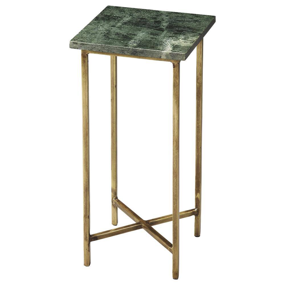 Front. Butler Specialty - Versilia Green Marble Scatter Side Table - Green.