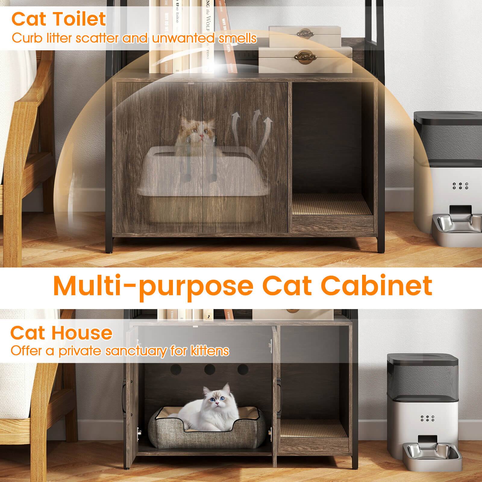 Cat Toilet  
Curb litter scatter and unwanted smells  

Multi-purpose Cat Cabinet  

Cat House  
Offer a private sanctuary for kittens