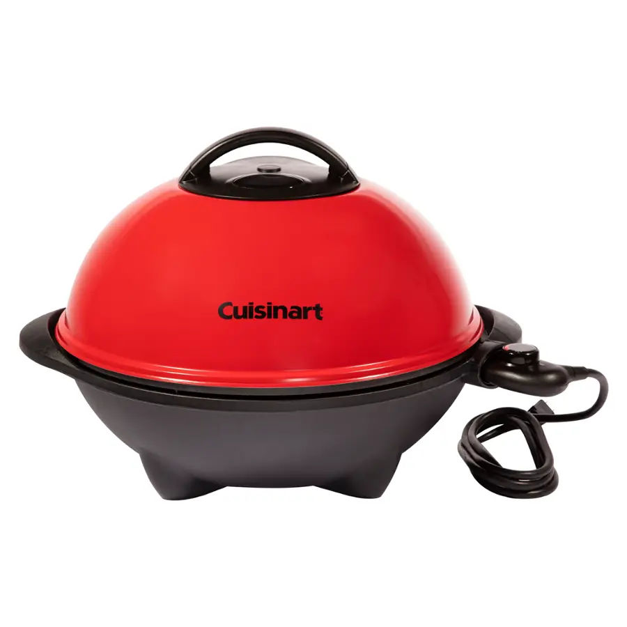 Alt View 21. Cuisinart - 2-in-1 Indoor/Outdoor Electric Grill - Red.