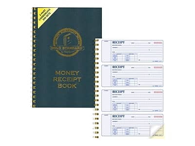 "Rediform - Gold Standard 2-Part Carbonless Receipts Book, 7""L x 2.75""W, 300 Forms/Book - Blue" price history on PriceWatchPro