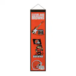 Sporticulture - Cleveland Browns 8" x 32" Icons Banner - Multicolor