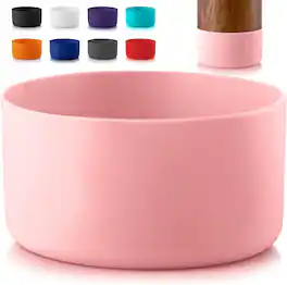 Zulay Kitchen - Protective Silicone Boot 3.5Inches Diameter Water Bottles - Pink