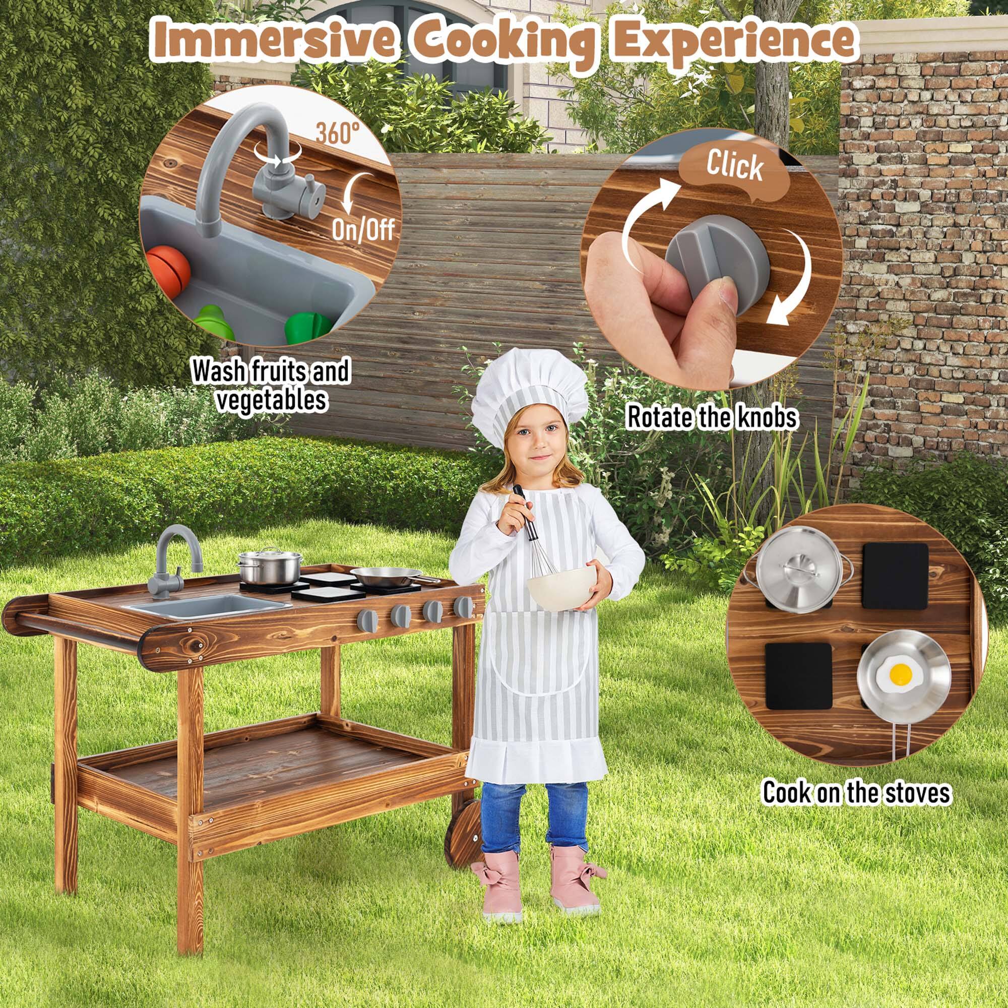 Immersive Cooking Experience

- 360° On/Off
- Wash fruits and vegetables
- Click
- Rotate the knobs
- Cook on the stoves