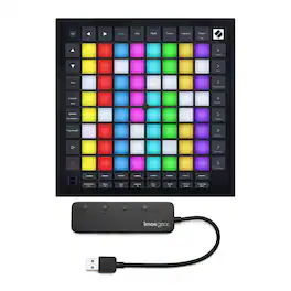 Novation - Launchpad Pro MK3 USB MIDI Ableton Live Controller & 4-Port USB 3.0 Hub