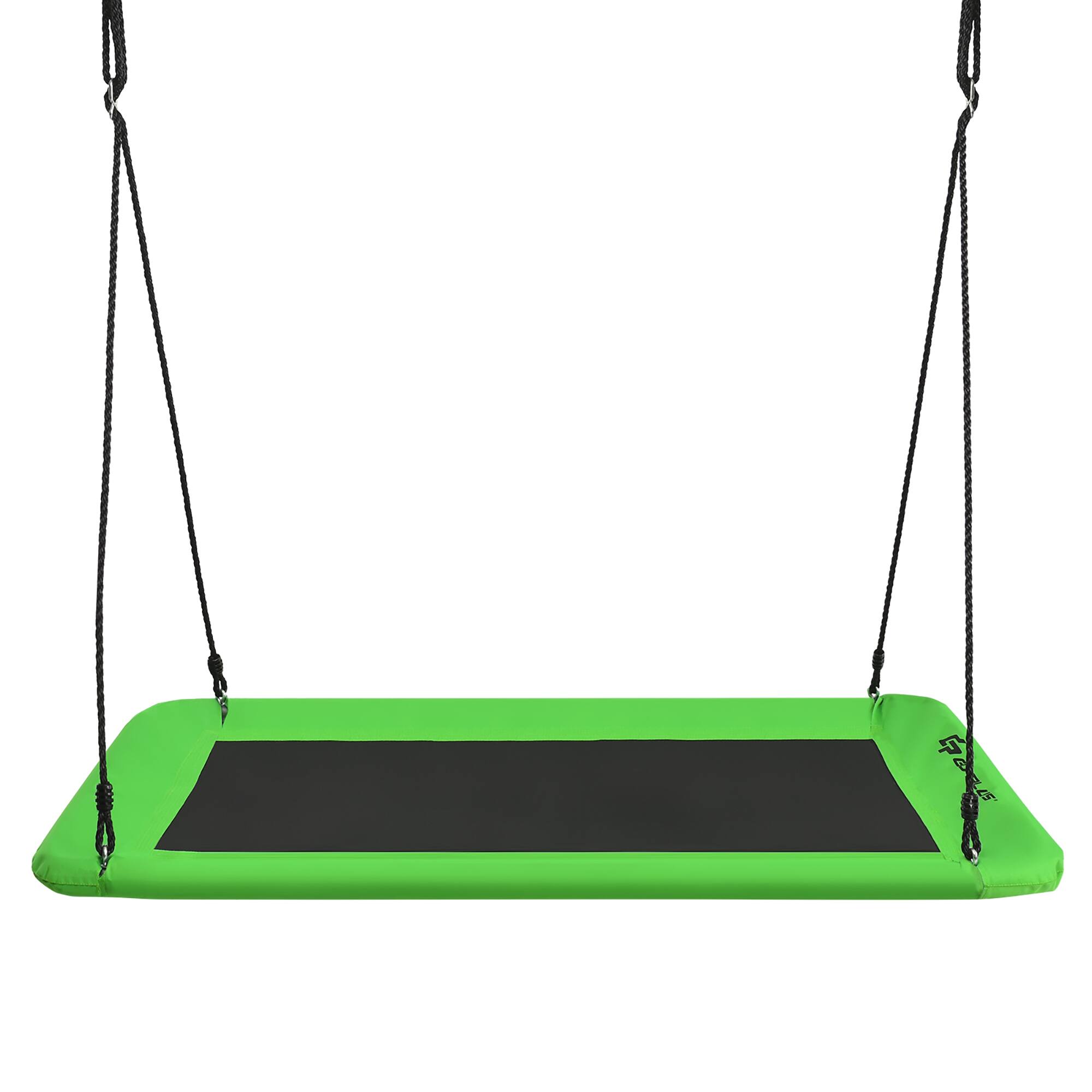 Alt View 8. GOPLUS - Goplus 700lb Giant 60" Platform Tree Swing Outdoor w/ 2 Hanging Straps - Green.