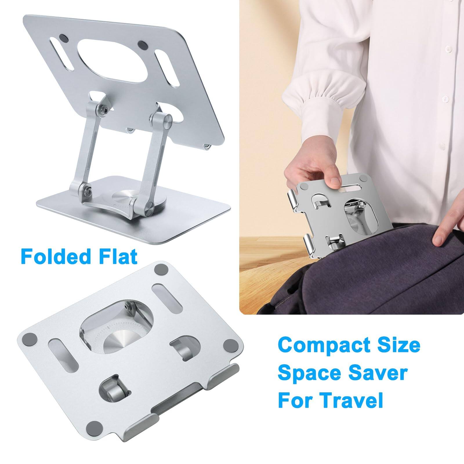 Folded Flat  
Compact Size Space Saver For Travel