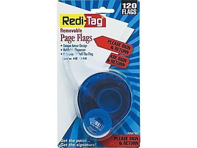 Redi-Tag  
Removable Page Flags  

120 FLAGS  

Unique Arrow Design  
Reusable Dispenser  
Large Flag Size  

PLEASE SIGN & RETURN  
PLEASE SIGN & RETURN  
PLEASE SIGN & RETURN  

Get the point...  
Get the signature!