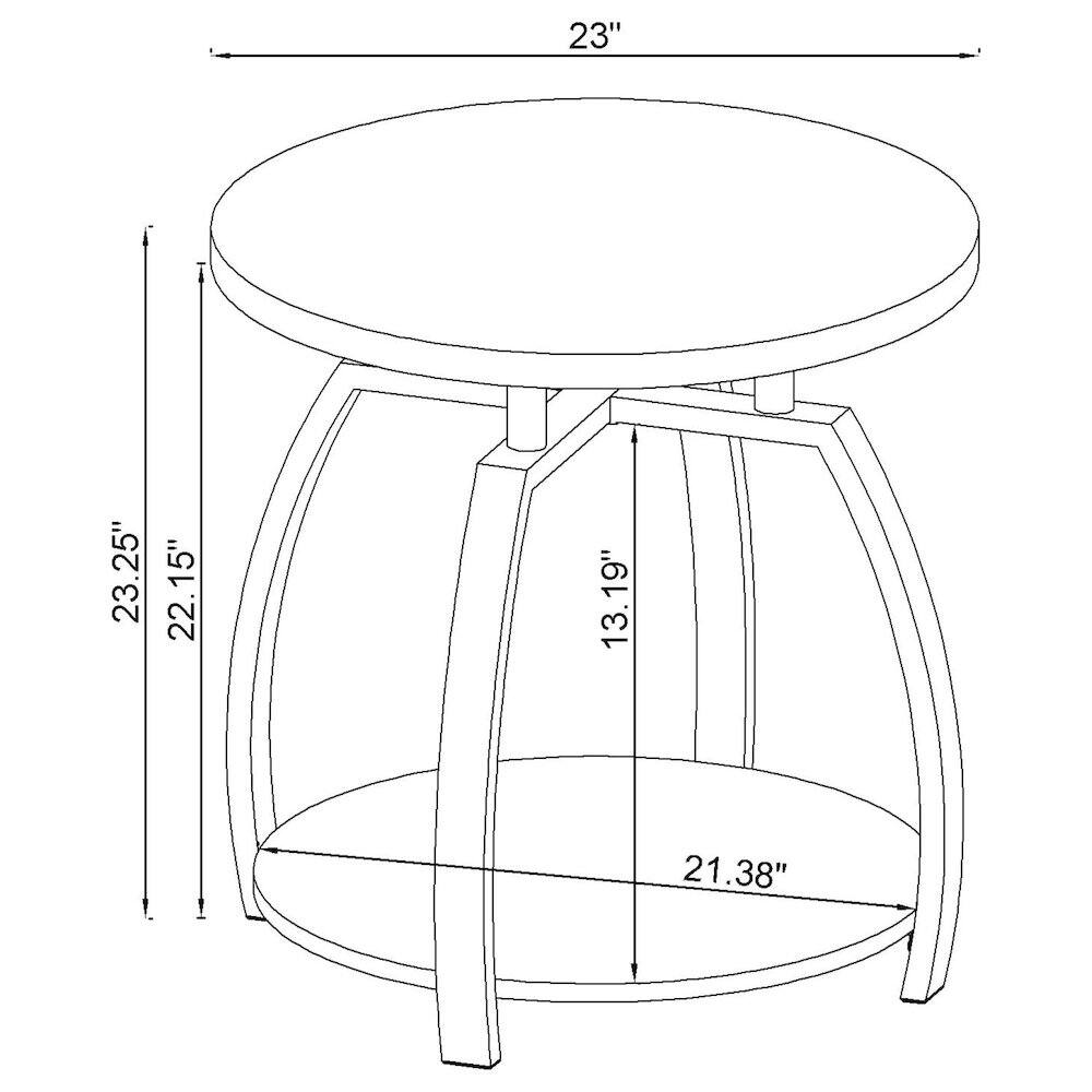 23"  
23.25"  
22.15"  
13.19"  
21.38"