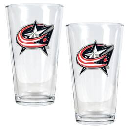 Great American Products - Columbus Blue Jackets 16oz. Pint Glass Set - Multicolor