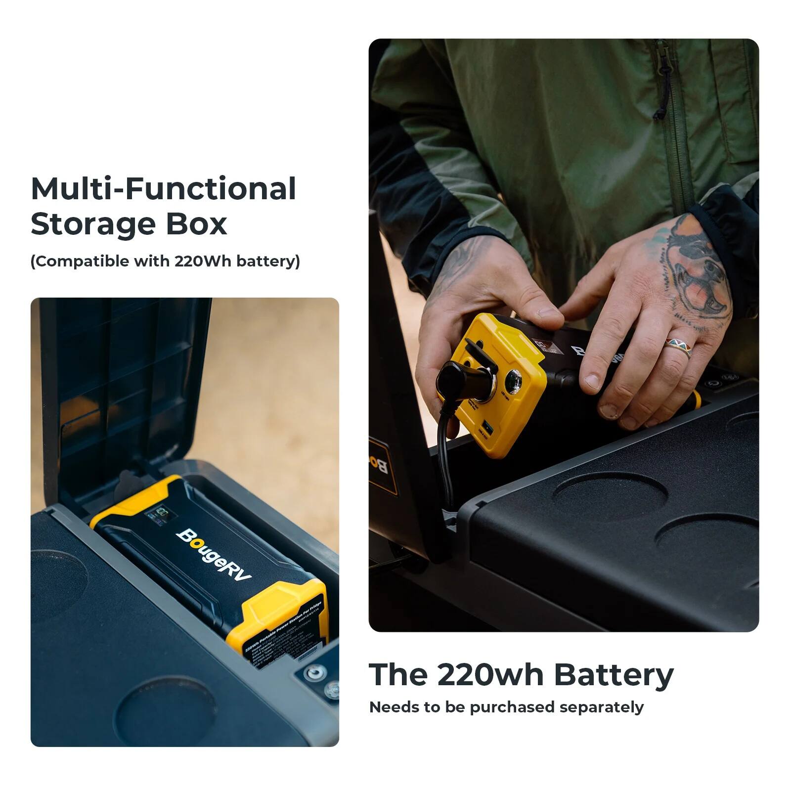 Multi-Functional Storage Box (Compatible with 220Wh battery)

The 220wh Battery Needs to be purchased separately