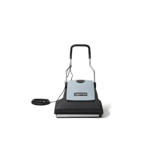 Angle. Dapper Supply - Commercial Corded Wide Area Vacuum Cleaner 26 Path 9 Gallon Tank Cleans 10000 Sq Ft Hr 110V Ideal - Grey.