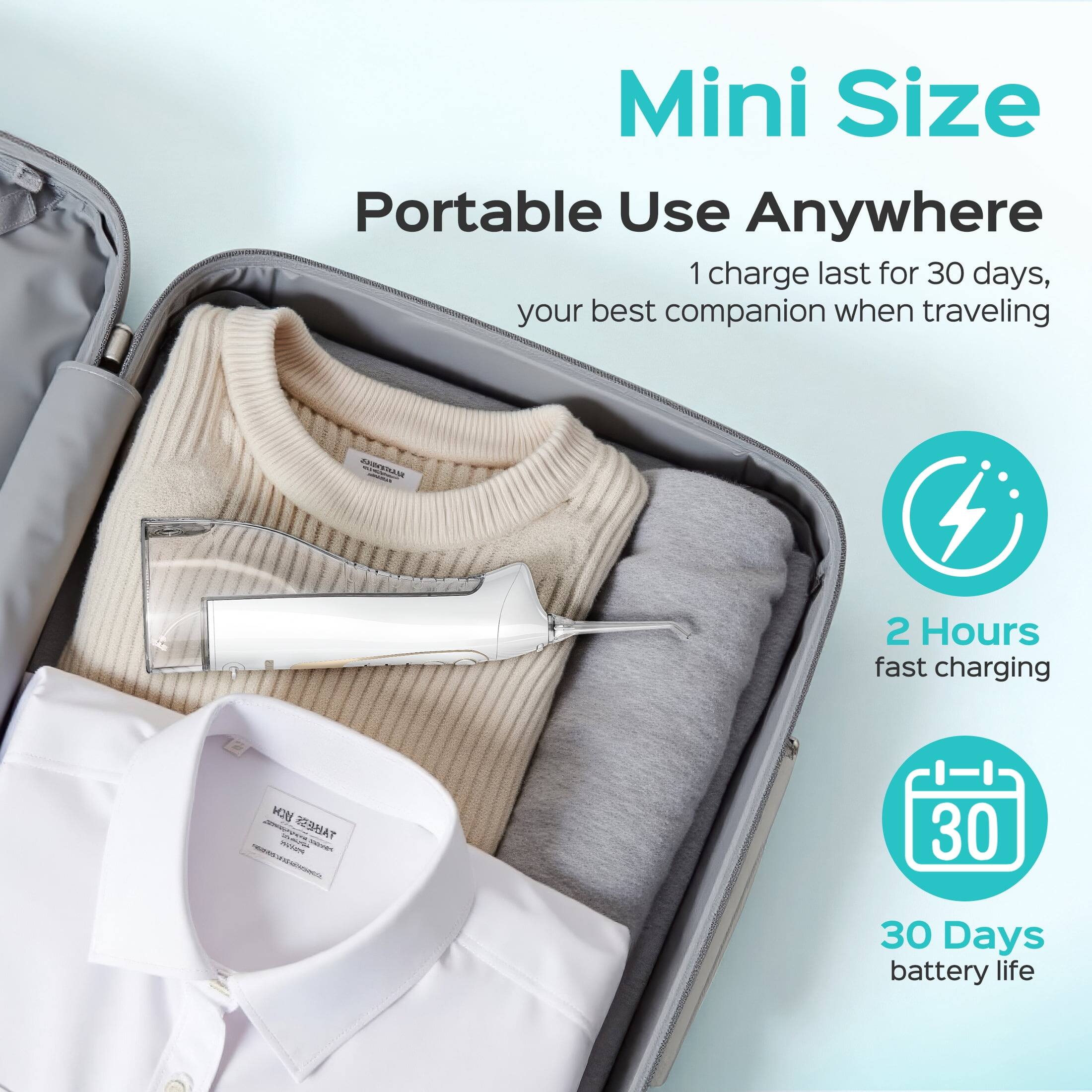 Mini Size Portable Use Anywhere  
1 charge last for 30 days, your best companion when traveling  
2 Hours fast charging  
30 Days battery life