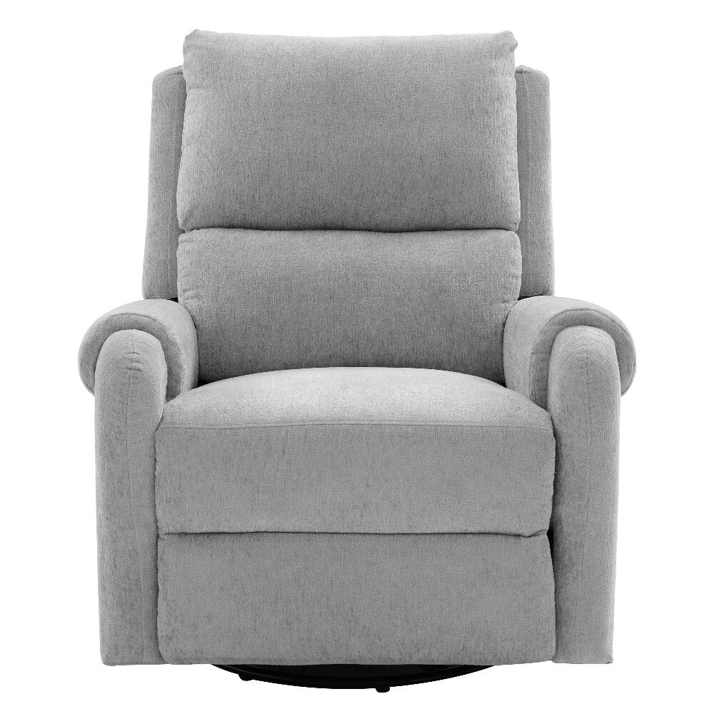 Alt View 8. Ropilly - Ropilly Grey Manual Massage Recliner Nursery Swivel Rocker with Timer - Grey.
