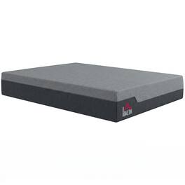 Homcom - Mattress, 12 Inch Memory Foam Mattress for Pressure Relief, Graphene Gel Cooling Copper Bed in a Box - Gray
